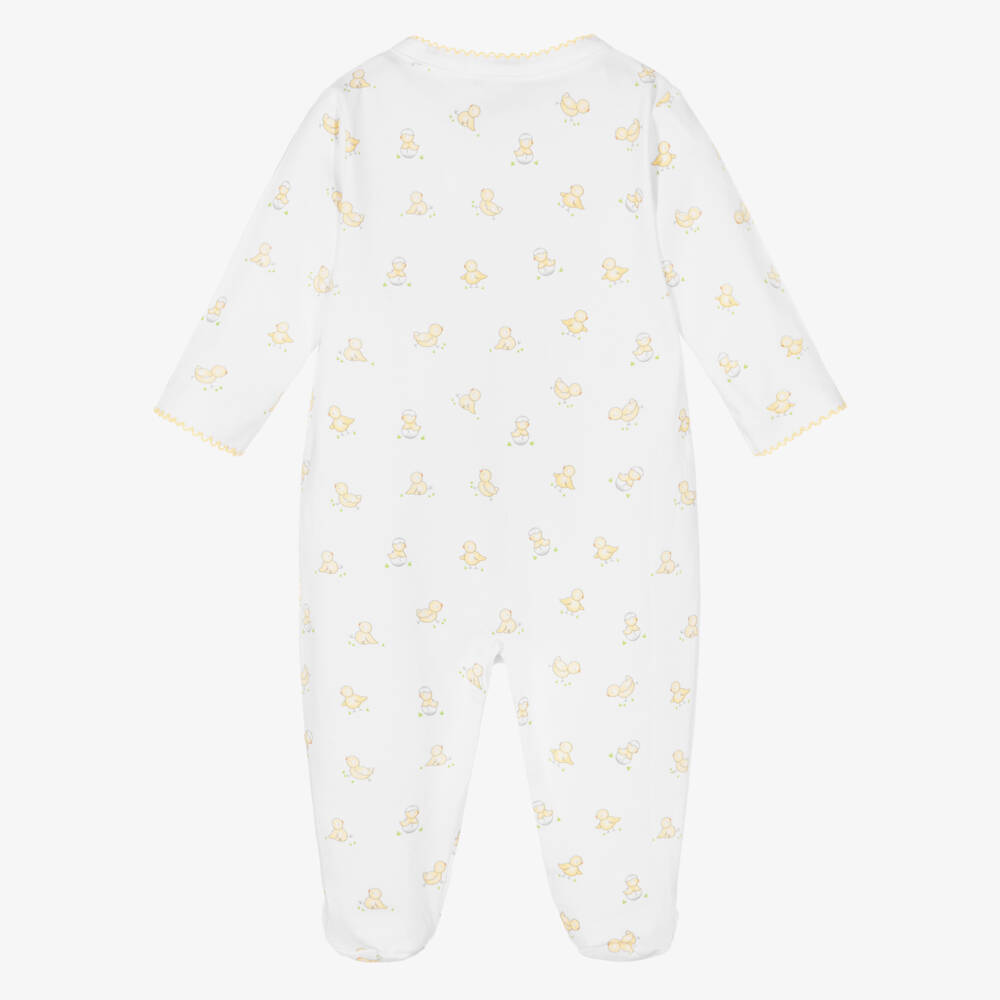 Kissy Kissy-أفرول بيبي غرو قطن بيما لون أبيض للأطفال | Childrensalon