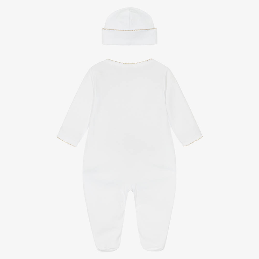 Kissy Kissy-White Pima Cotton Koala Pals Babysuit Set | Childrensalon