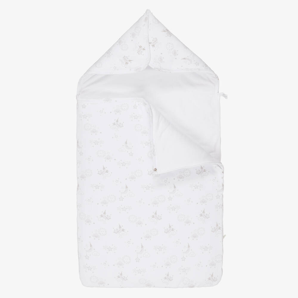 Kissy Kissy-عش الطفل القطني الأبيض النقي | Childrensalon