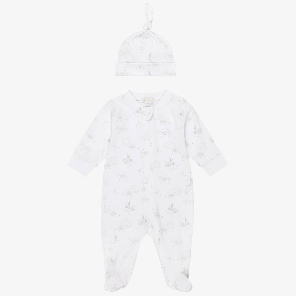 Kissy Kissy-بدلة أطفال بيضاء من قطن بيما للبنات | Childrensalon