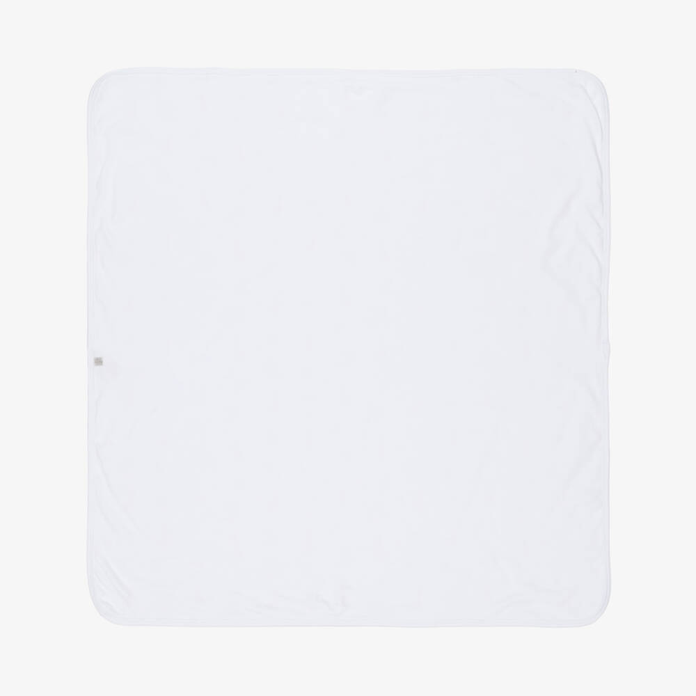 Kissy Kissy-Одеяло белое из хлопка Пима Safari Bunch для малышей (73см) | Childrensalon