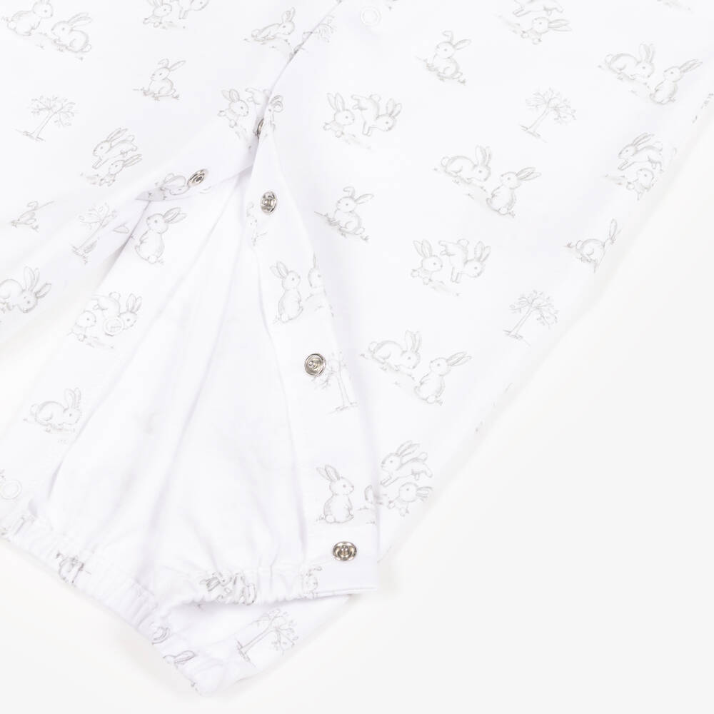 Kissy Kissy-فستان محول أبيض للبنات مزين بأرانب | Childrensalon