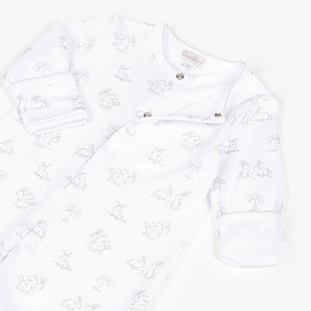 Kissy Kissy-فستان محول أبيض للبنات مزين بأرانب | Childrensalon