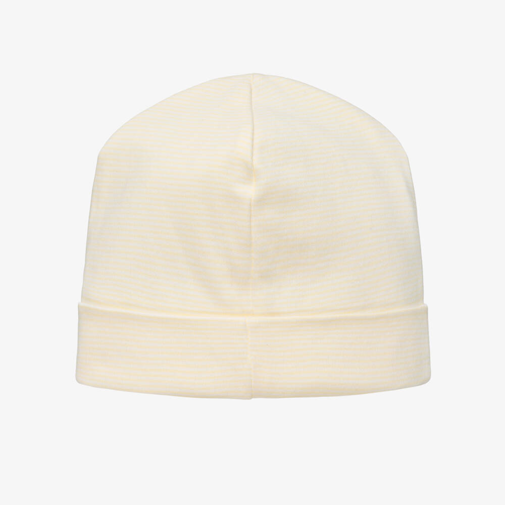 Kissy Kissy-Yellow Giraffe Love Pima Cotton Baby Hat | Childrensalon