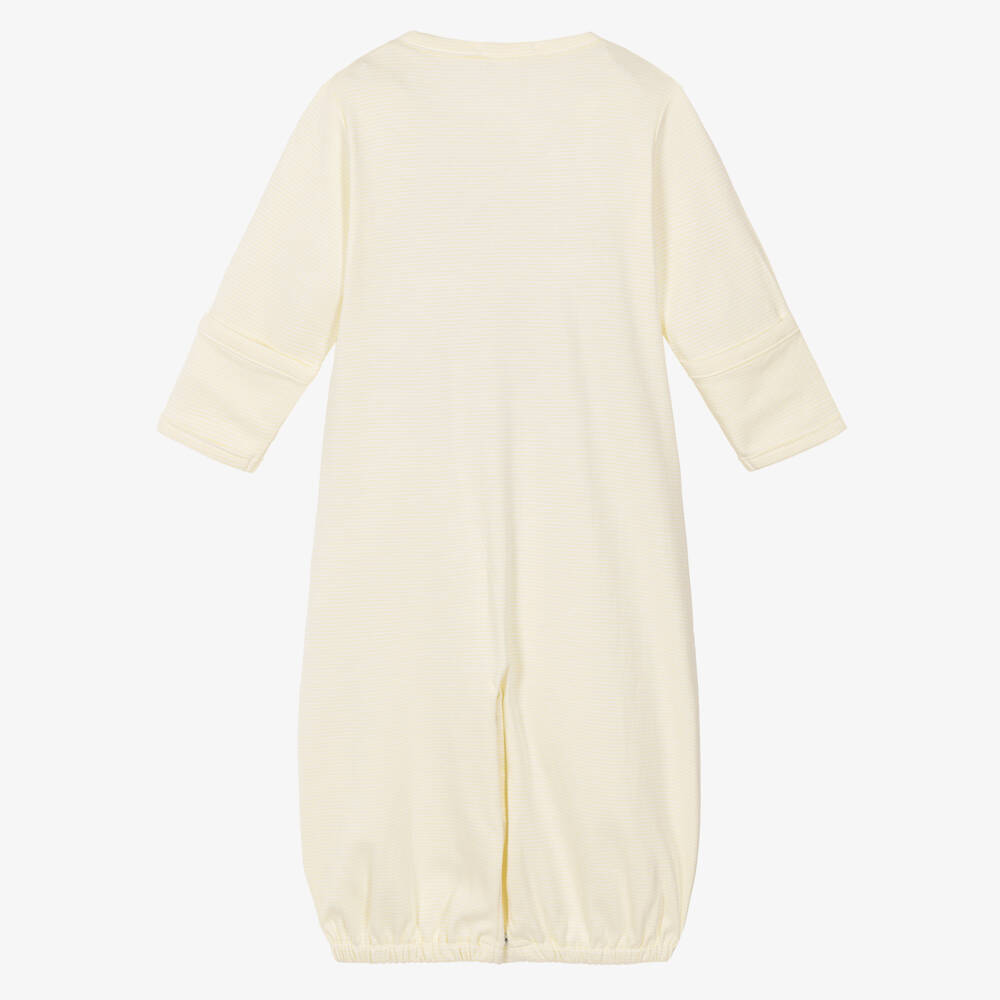 Kissy Kissy-Yellow Giraffe Love Pima Cotton Converter Gown | Childrensalon