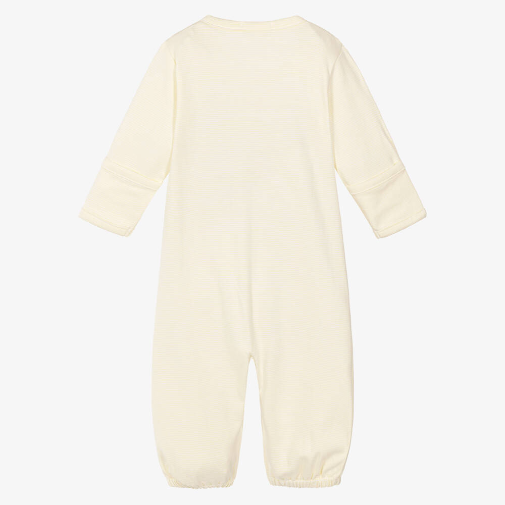 Kissy Kissy-Yellow Giraffe Love Pima Cotton Converter Gown | Childrensalon