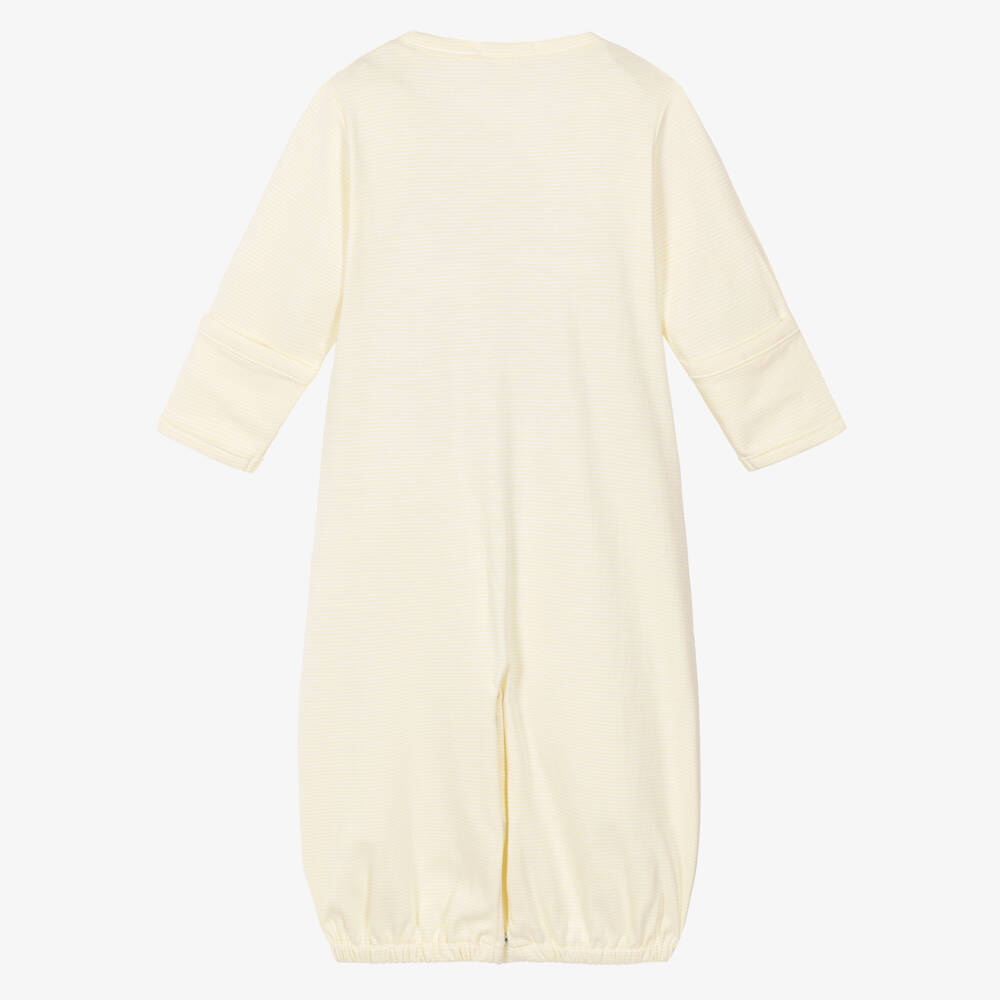 Kissy Kissy-Yellow Giraffe Love Pima Cotton Converter Gown | Childrensalon