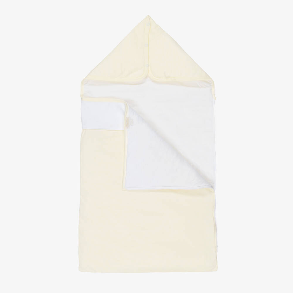 Kissy Kissy-Yellow & White Stripe Cotton Baby Duckling Nest (78cm) | Childrensalon