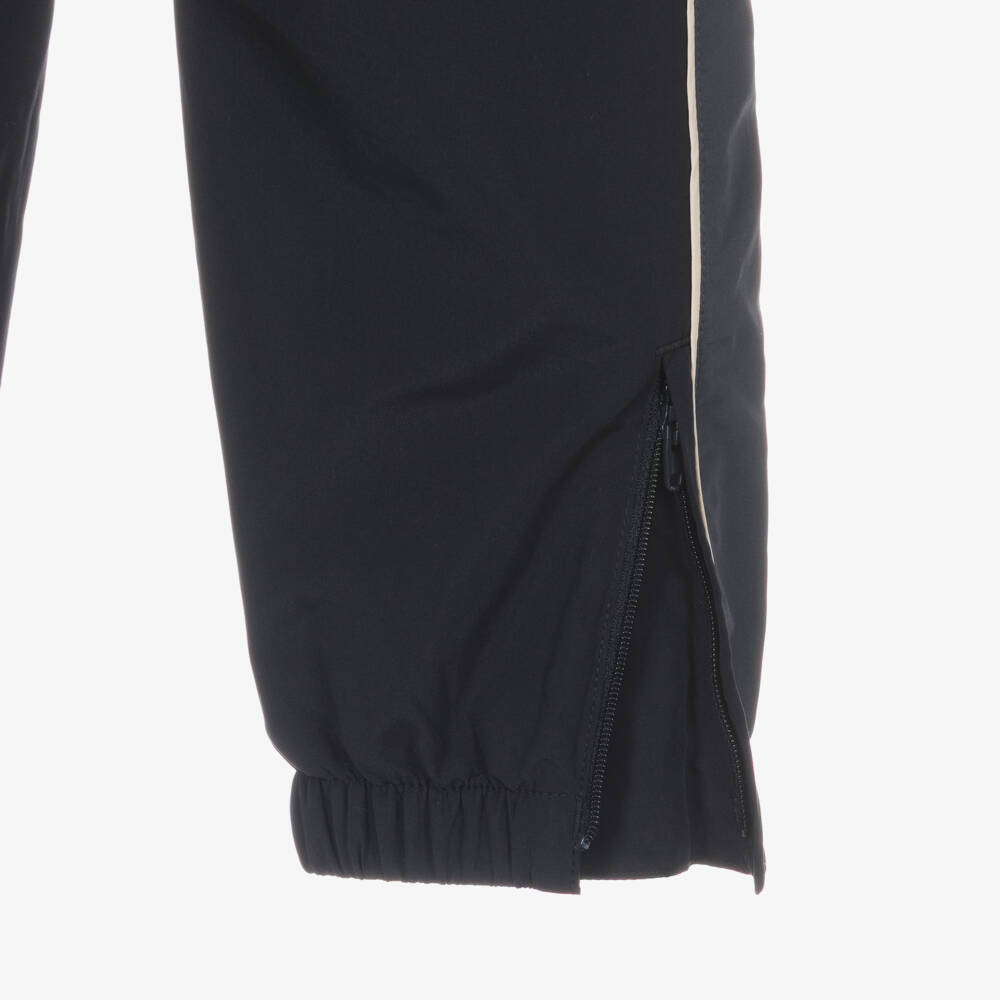 Lacoste-بدلة رياضية بسحاب لون أسود ورمادي للأولاد | Childrensalon