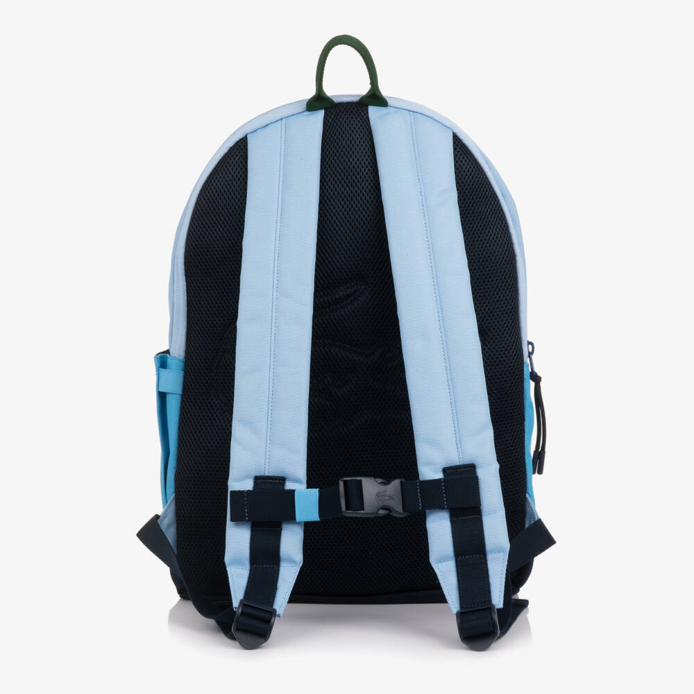 Lacoste-Рюкзак синий с логотипом крокодила для мальчиков (44см) | Childrensalon