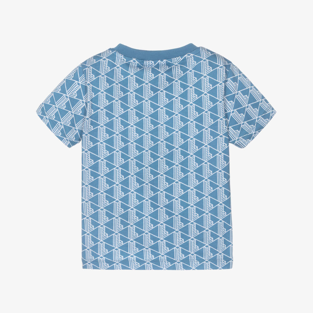 Lacoste-تيشيرت قطن عضوي لون أزرق للأولاد | Childrensalon