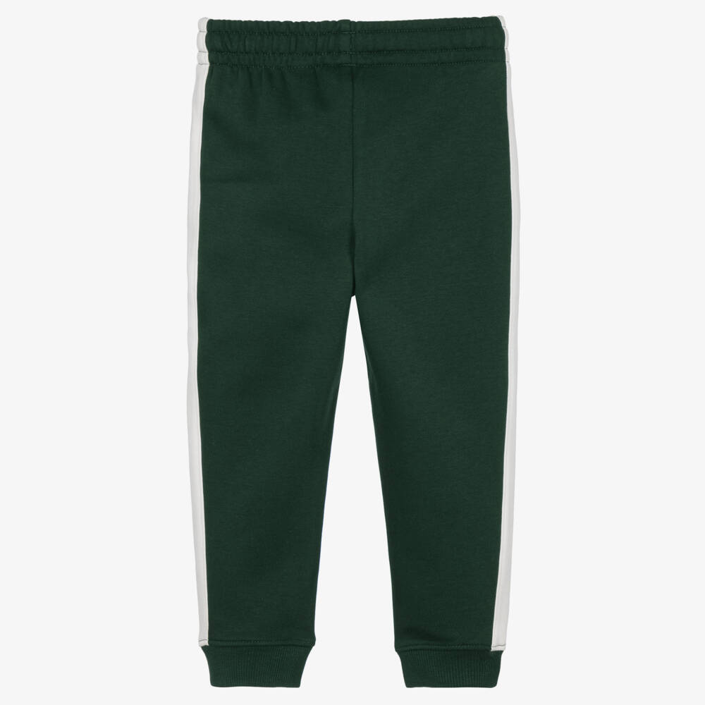 Lacoste-Boys Dark Green Colour Block Joggers | Childrensalon