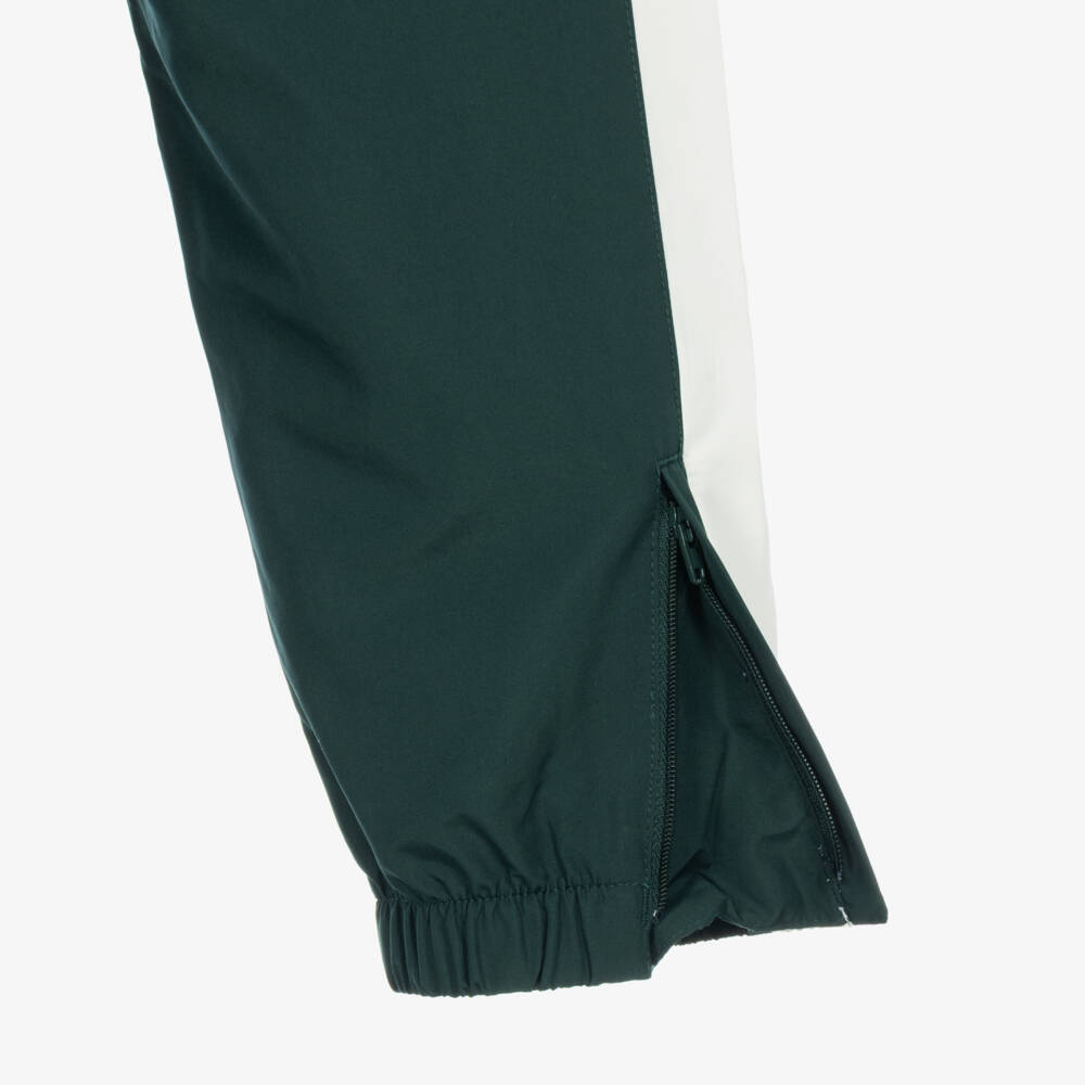 Lacoste-Boys Dark Green Colourblock Tracksuit | Childrensalon