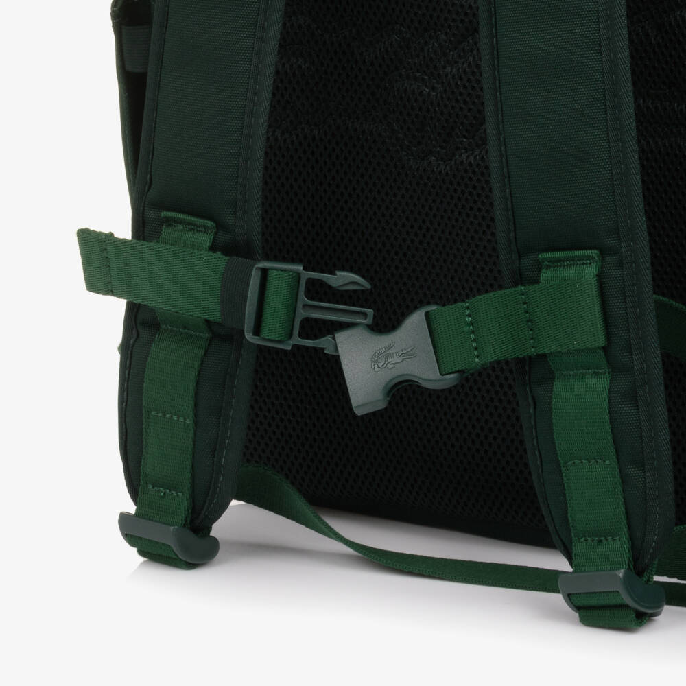 Lacoste-حقيبة ظهر بشعار التمساح لون أخضر للأولاد (42 سم) | Childrensalon