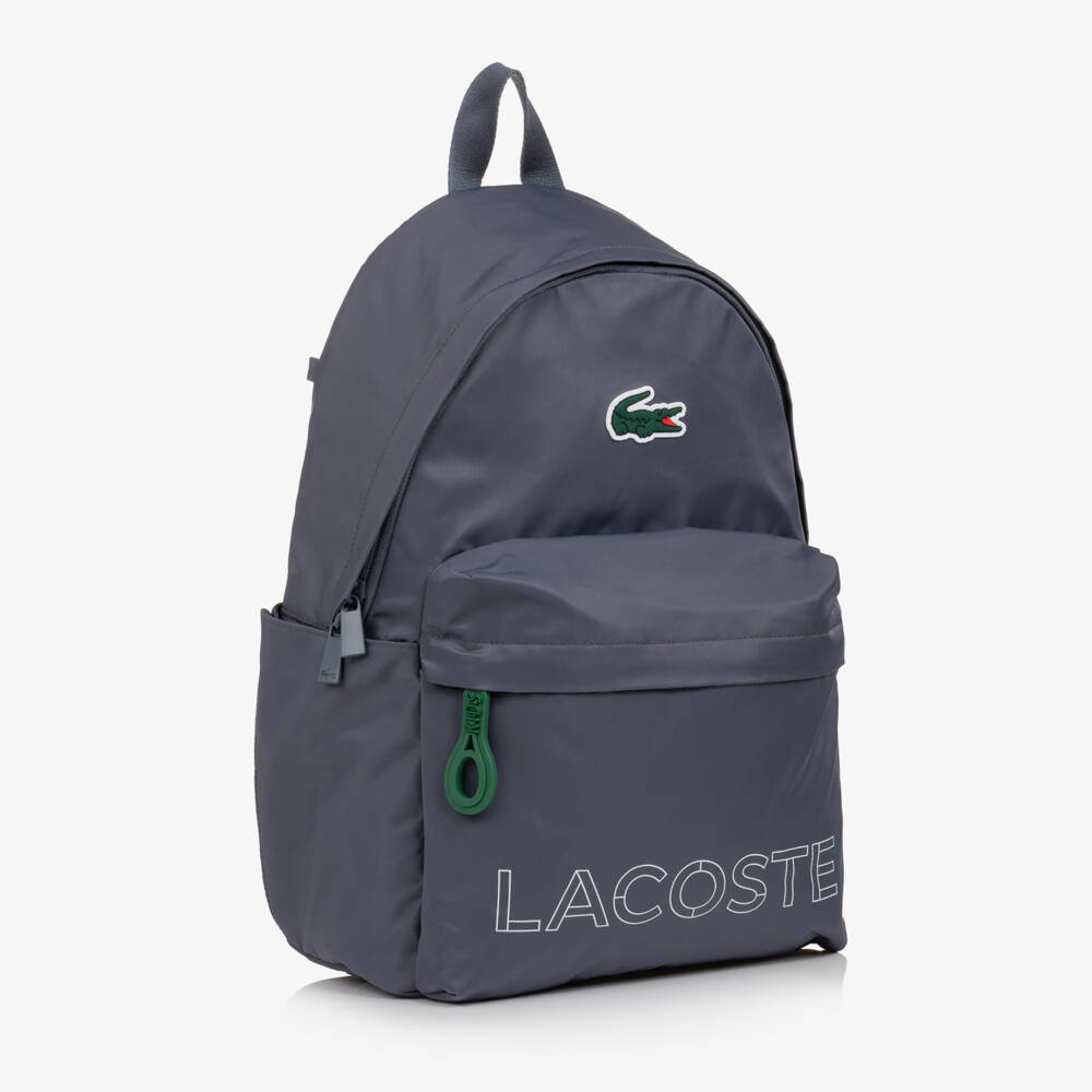 Lacoste-Boys Grey Backpack With Pencil Case (44cm) | Childrensalon