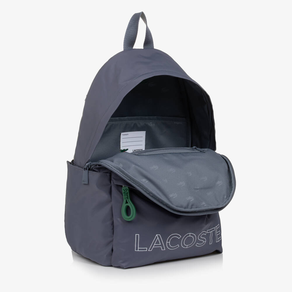 Lacoste-Boys Grey Backpack With Pencil Case (44cm) | Childrensalon