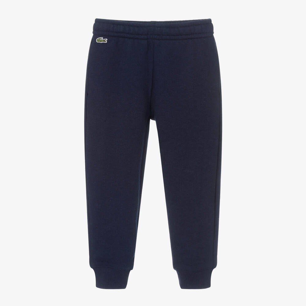 Lacoste-Boys Navy Blue Jersey Joggers | Childrensalon