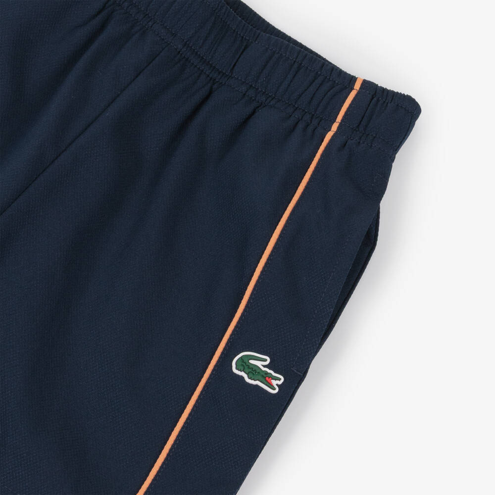 Lacoste-Шорты спортивные синие с крокодилом для мальчиков | Childrensalon