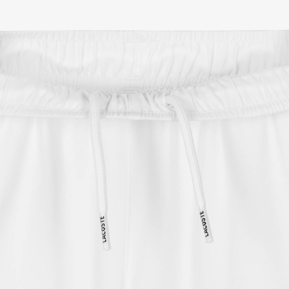 Lacoste-Шорты белые спортивные с крокодилом для мальчиков | Childrensalon