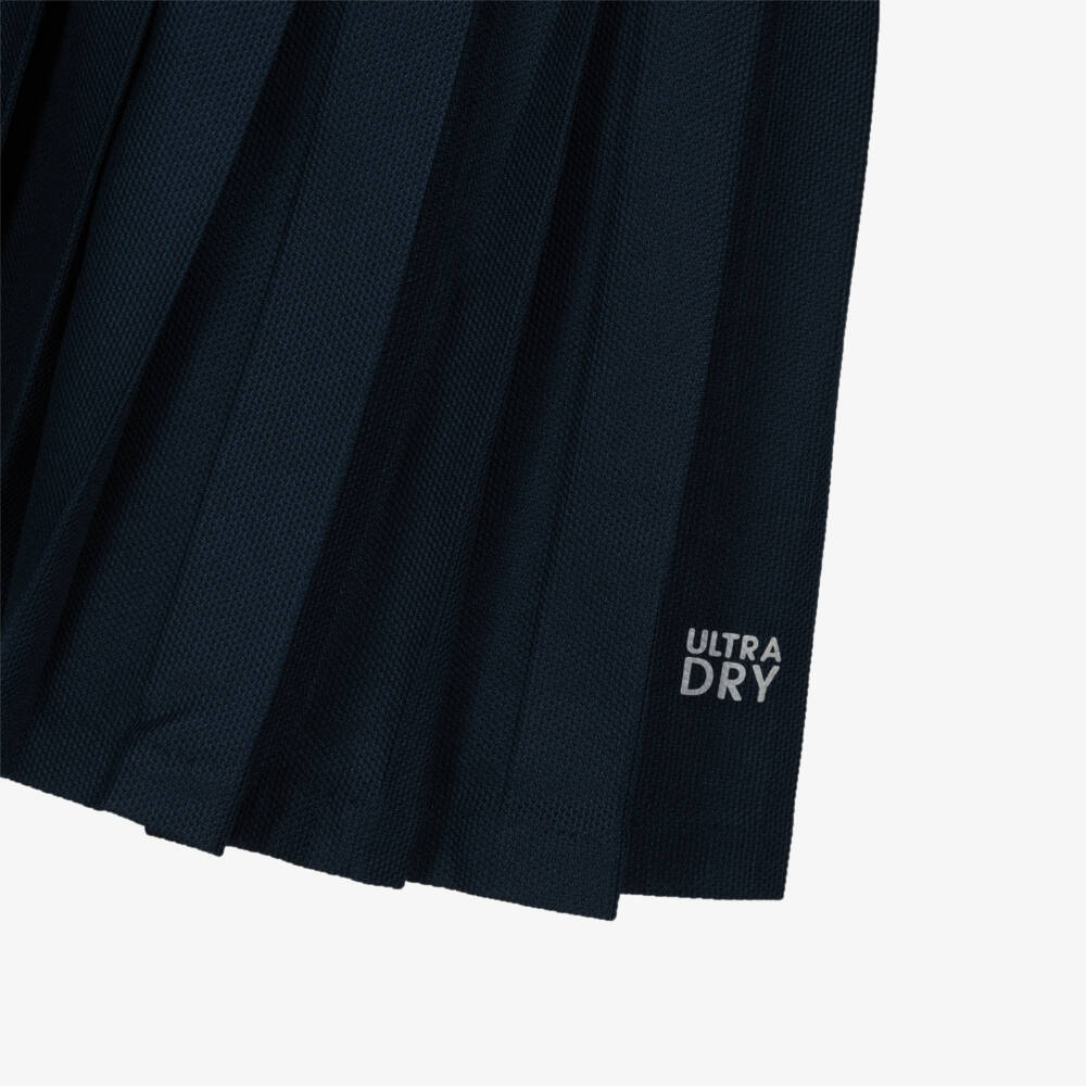 Lacoste-Girls Navy Blue Polo Dress & Shorts Set | Childrensalon