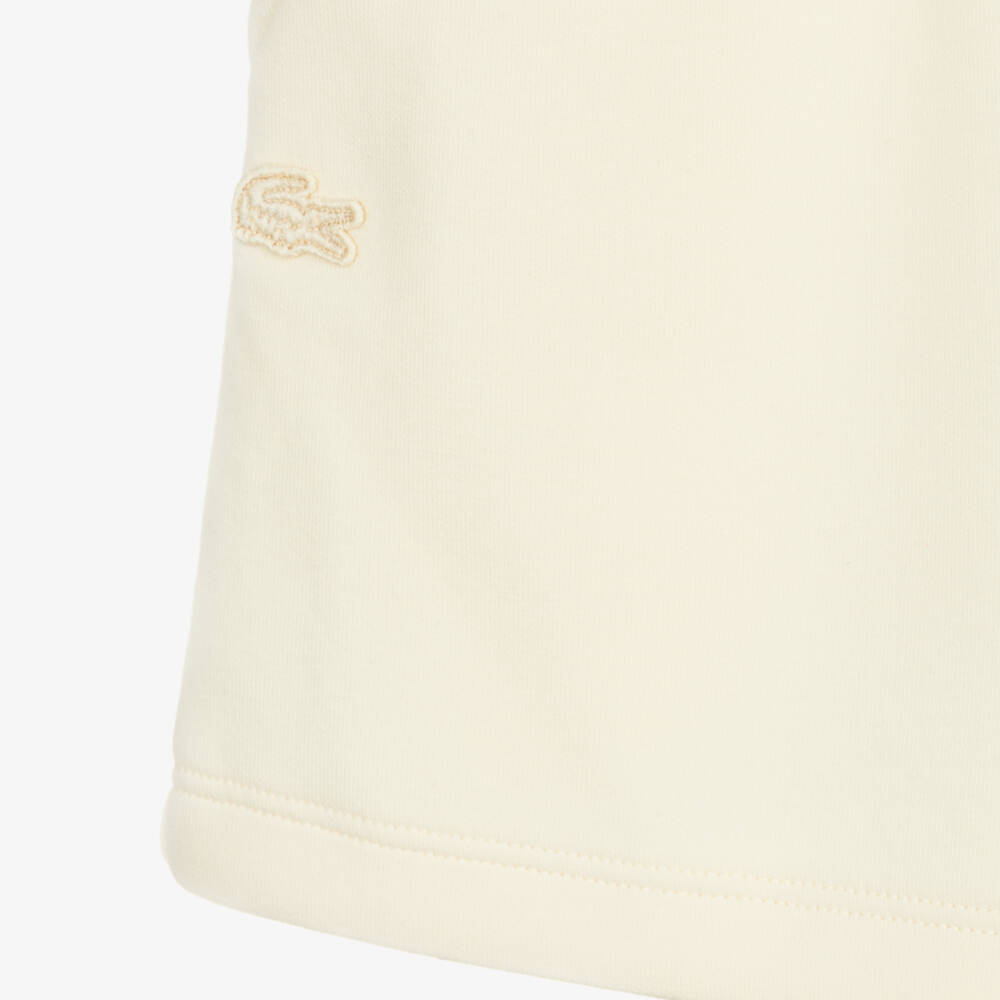 Lacoste-Шорты кремовые теннисные для девочек | Childrensalon