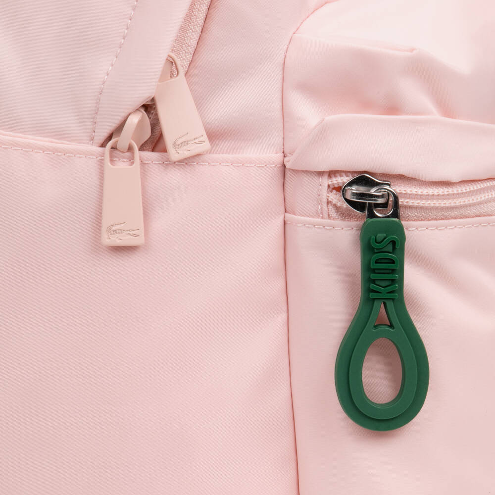 Lacoste-Girls Pink Backpack With Pencil Case (44cm) | Childrensalon