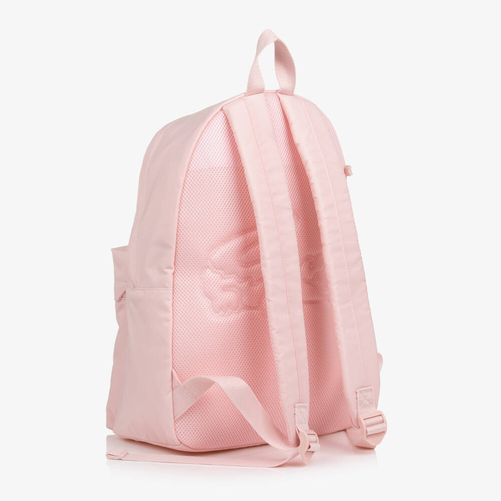 Lacoste-Girls Pink Backpack With Pencil Case (44cm) | Childrensalon