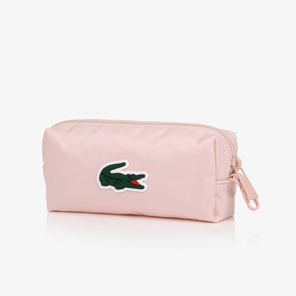 Lacoste-Girls Pink Backpack With Pencil Case (44cm) | Childrensalon