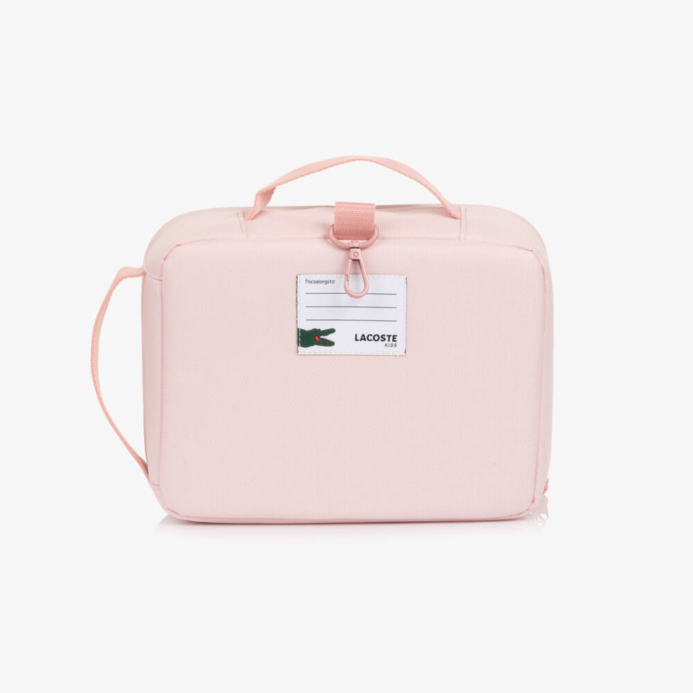 Lacoste-حقيبة غداء بشعار التمساح لون زهري فاتح للبنات (25 سم) | Childrensalon