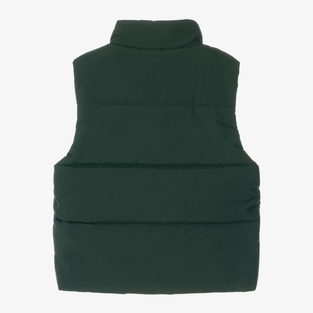 Lacoste-Green Lightweight Padded Gilet | Childrensalon