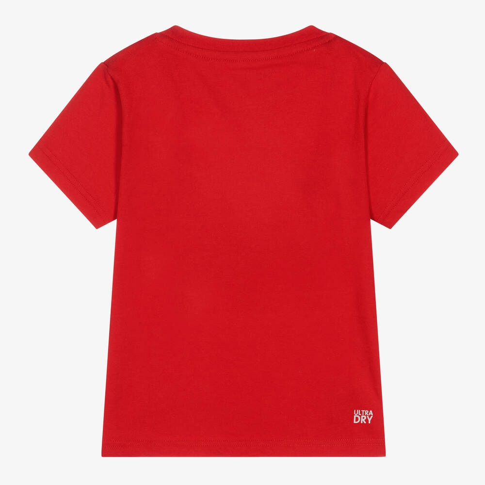 Lacoste-Red Ultra-Dry Crocodile T-Shirt | Childrensalon