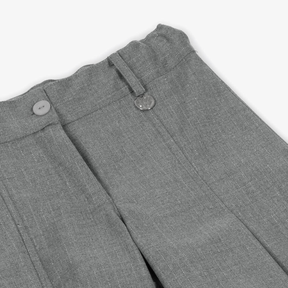 Lapin House-بنطلون بأرجل واسعة لون رمادي للبنات | Childrensalon