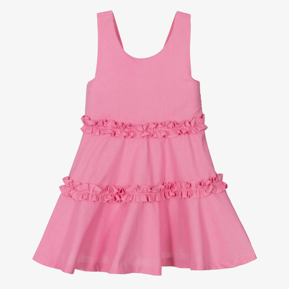 lapin house pink dress Lapin House Girls Pink Floral Dress