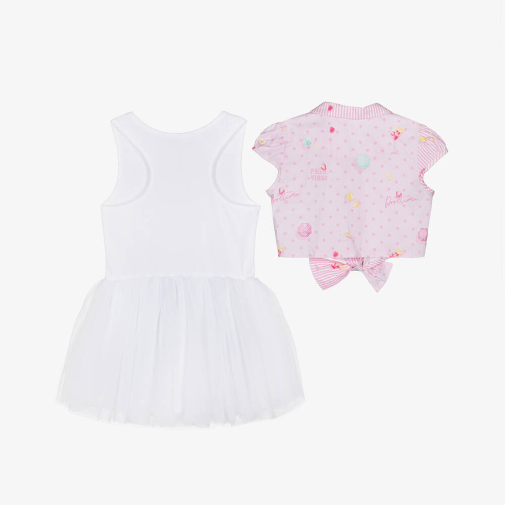 Lapin House Pink Bow Sequins Dress