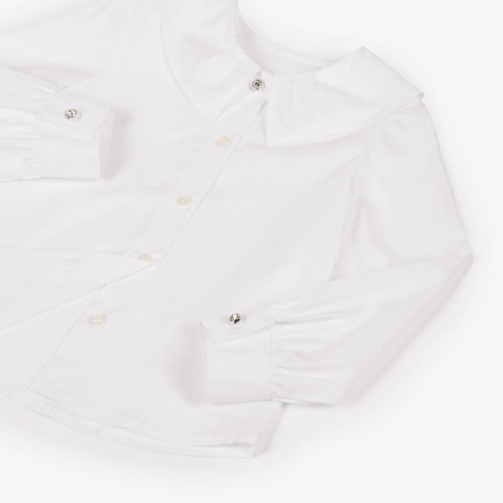 Lapin House-طقم بلوفر محبوك لون كحلي وأبيض للبنات | Childrensalon