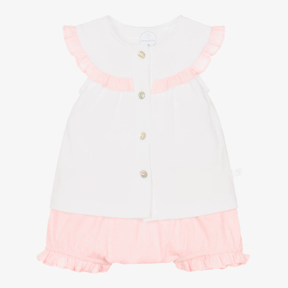 Farrah Shorts Baby Pink Cottage Stripe main image 0