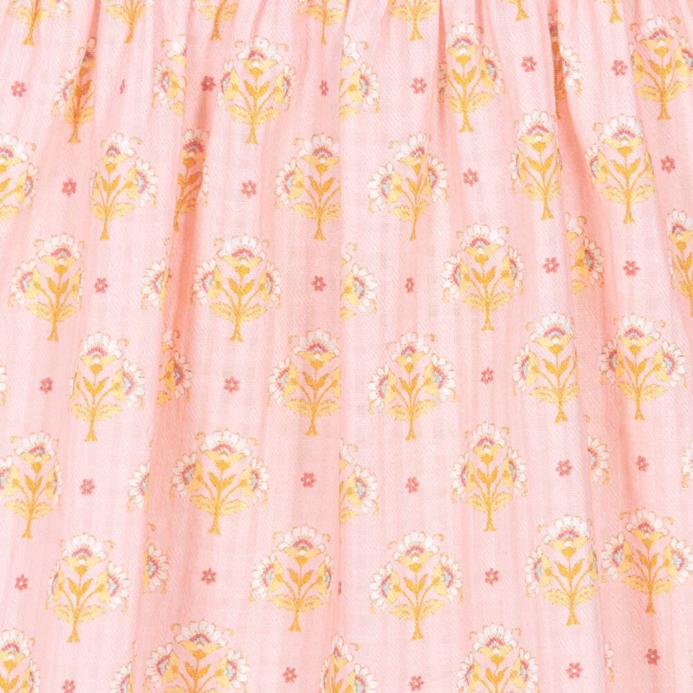 Laranjinha-Платье розовое с цветочным принтом для девочек | Childrensalon