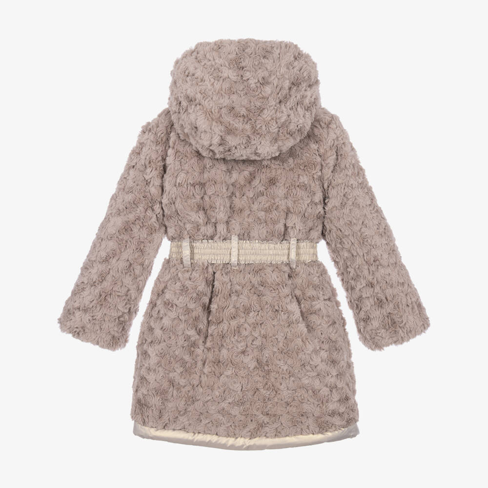 Le Chic-Girls Gold Reversible Puffer Coat | Childrensalon