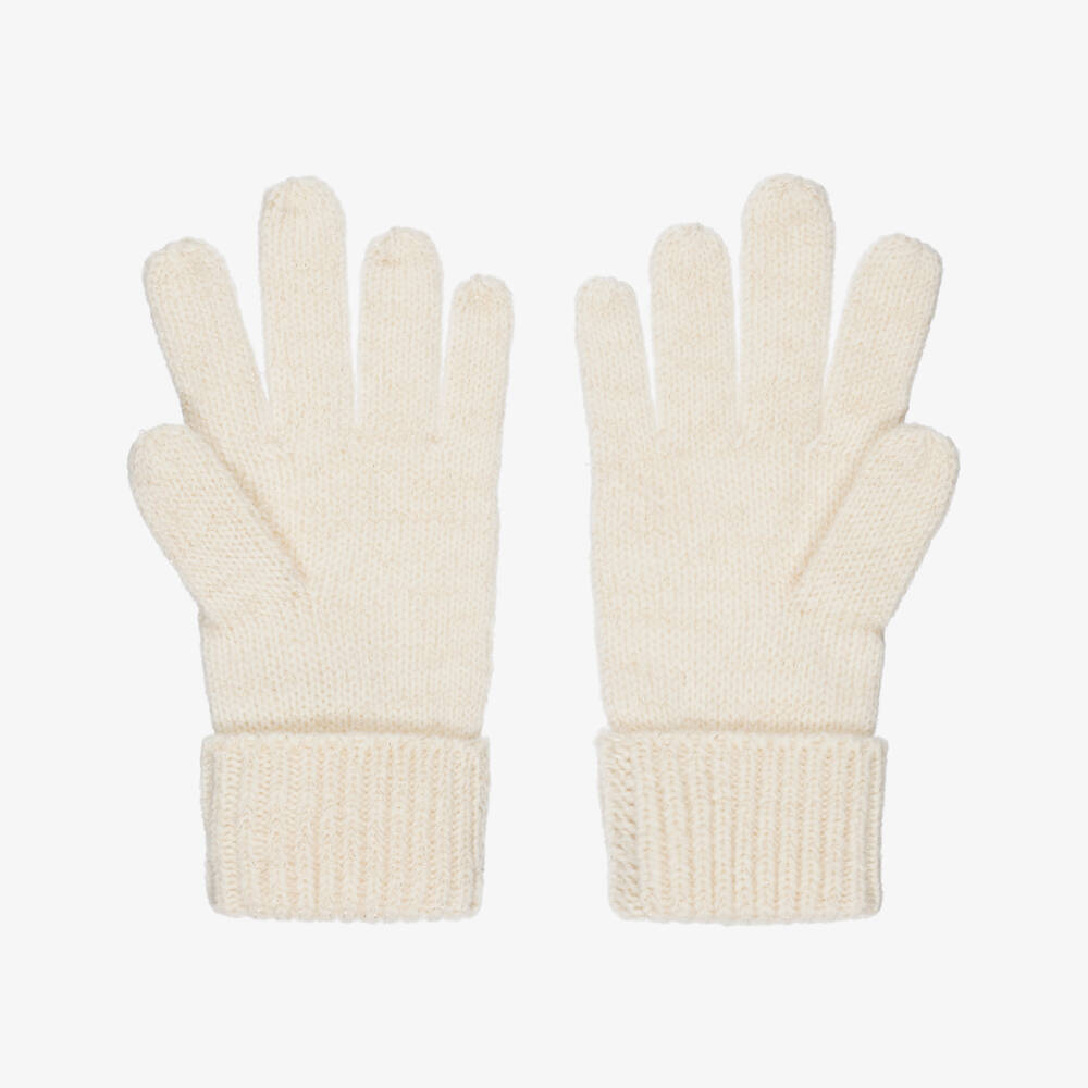 Le Chic-Перчатки кремовые вязаные для девочек | Childrensalon