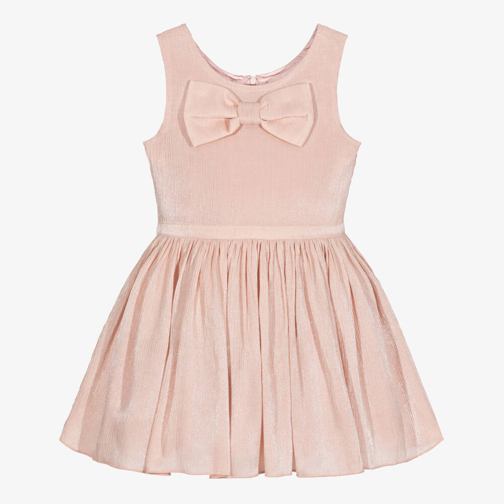 Le Chic-Girls Pink Shimmery Sleeveless Dress | Childrensalon