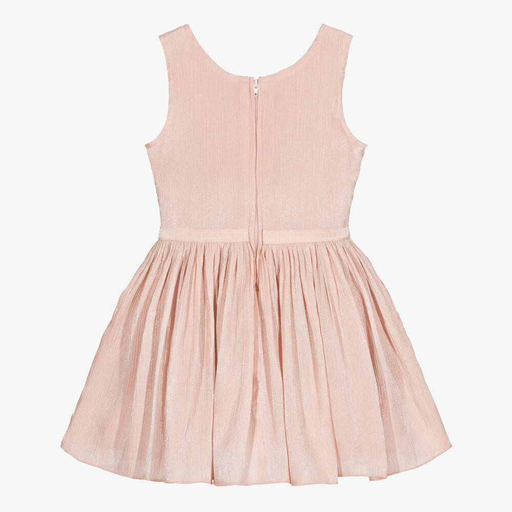 Le Chic-Girls Pink Shimmery Sleeveless Dress | Childrensalon