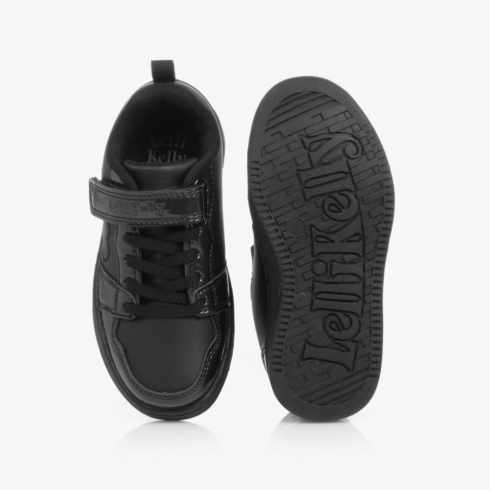 Lelli Kelly-Girls Black Faux Leather Heart Trainers | Childrensalon