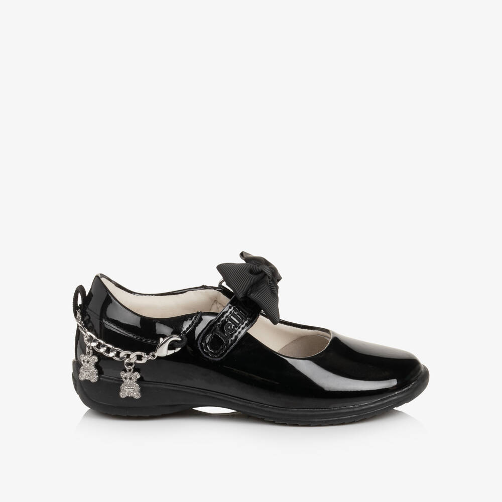 Lelli Kelly-Girls Black Patent Leather Izzy School Shoes (F Width) | Childrensalon