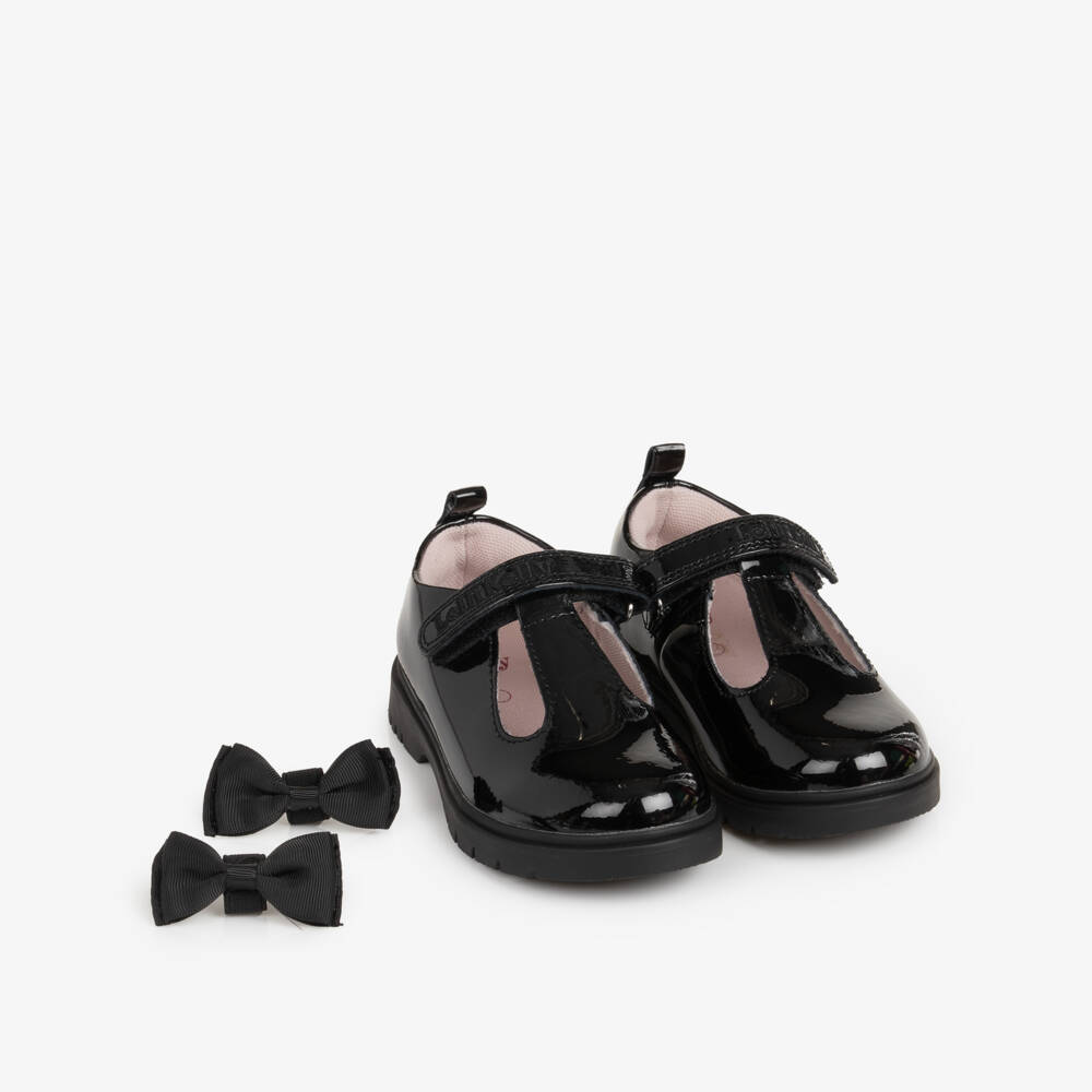 Lelli Kelly-Girls Black Patent Leather Kaya T-Bar School Shoes | Childrensalon