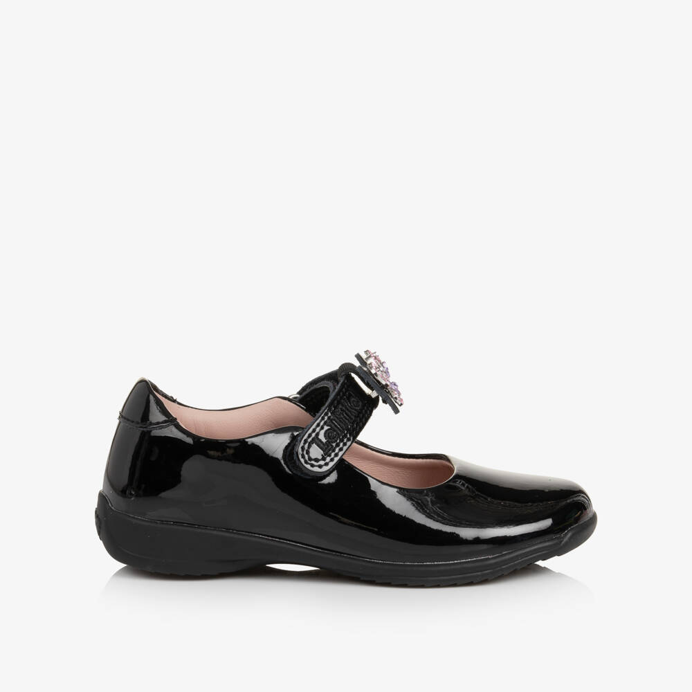 Lelli Kelly-Girls Black Patent Leather Melody Bar Shoe (F width) | Childrensalon
