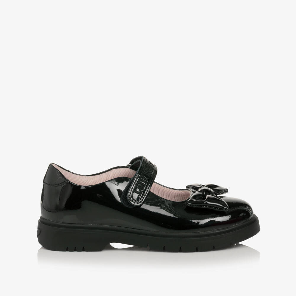 Lelli Kelly-Girls Black Patent Leather Shoes with Bows | Childrensalon