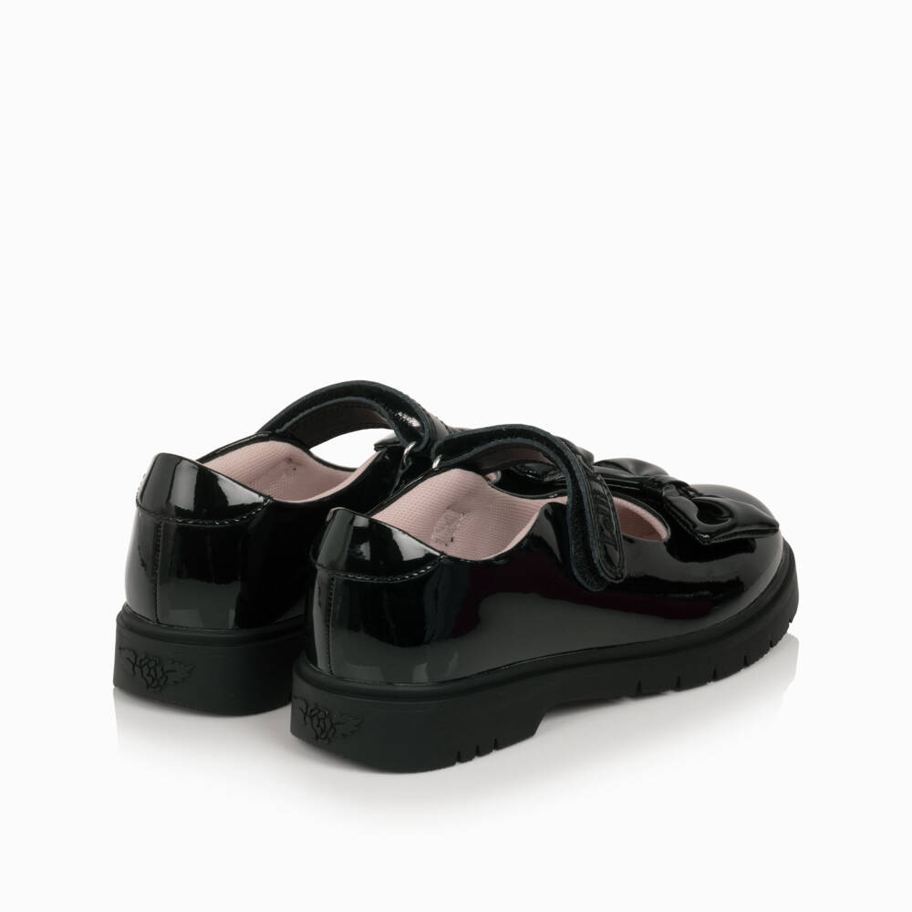 Lelli Kelly-Girls Black Patent Leather Shoes with Bows | Childrensalon