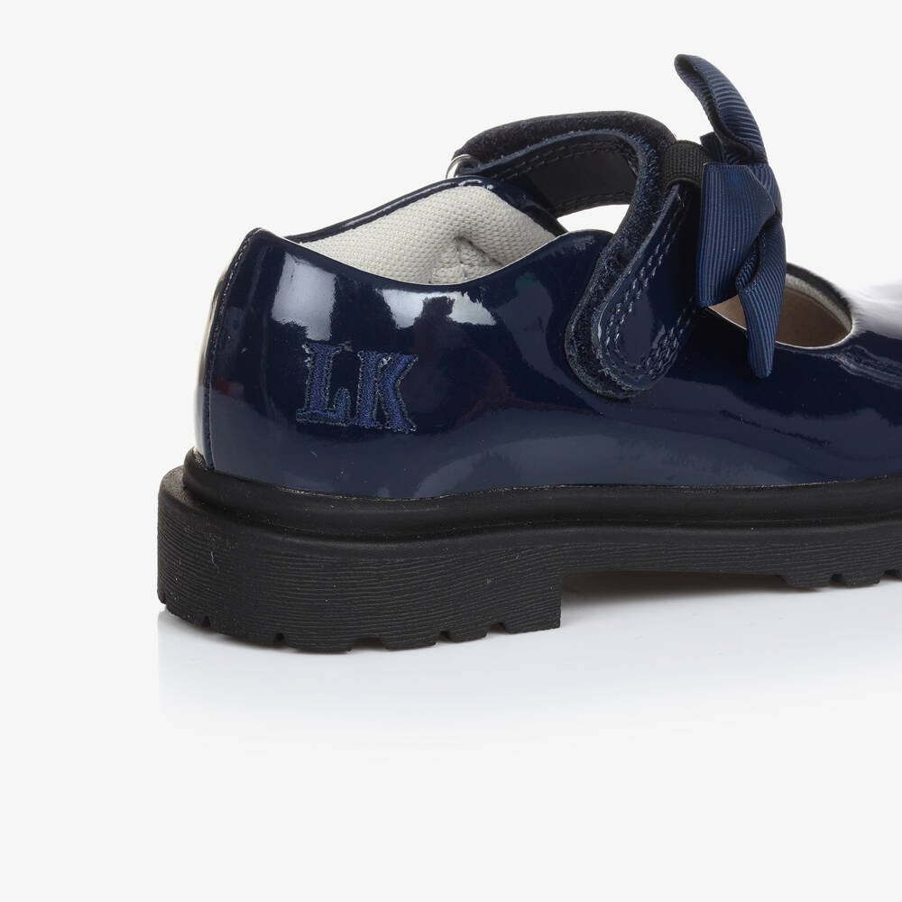Lelli Kelly-Girls Blue Patent Leather Bar Shoes | Childrensalon