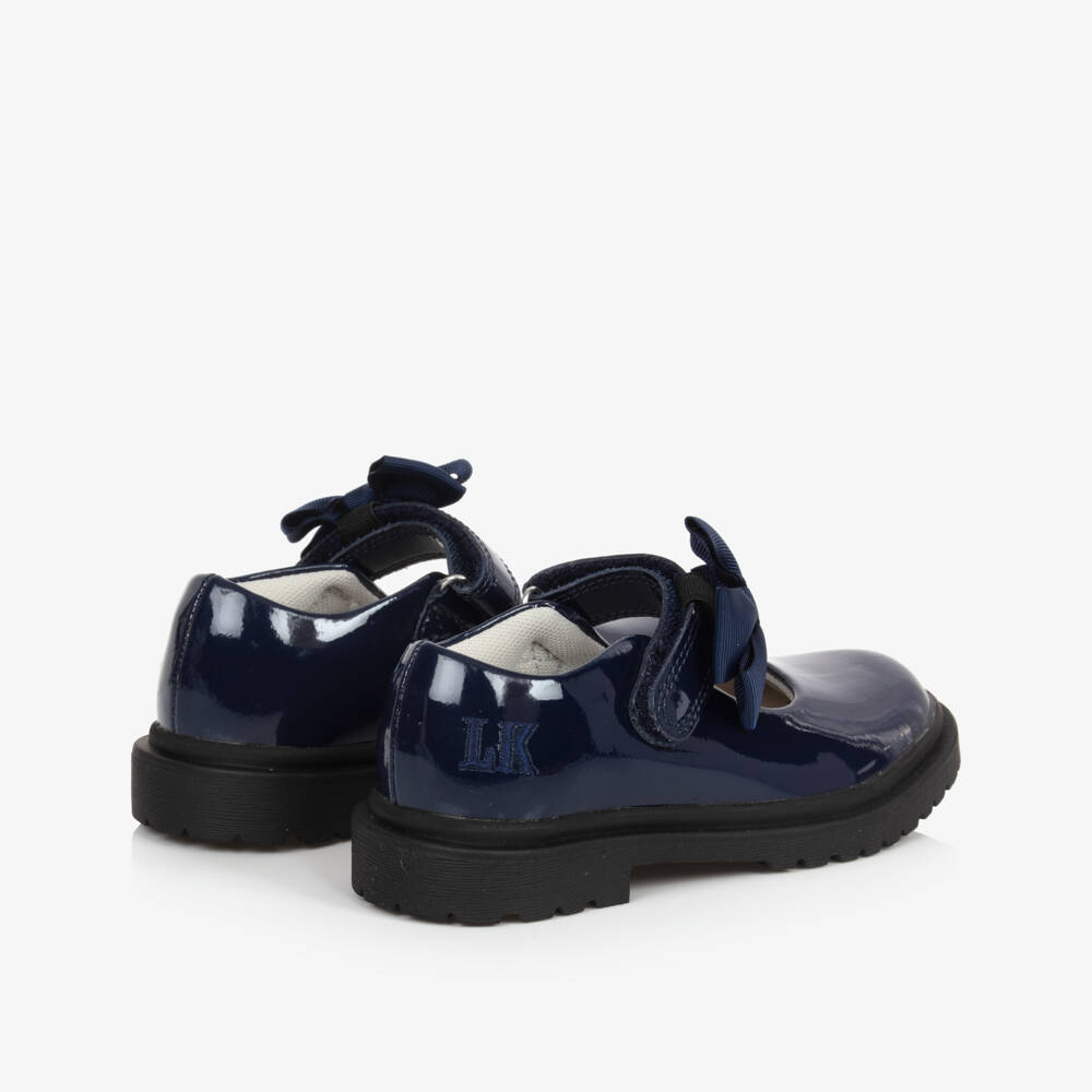 Lelli Kelly-Girls Blue Patent Leather Bar Shoes | Childrensalon