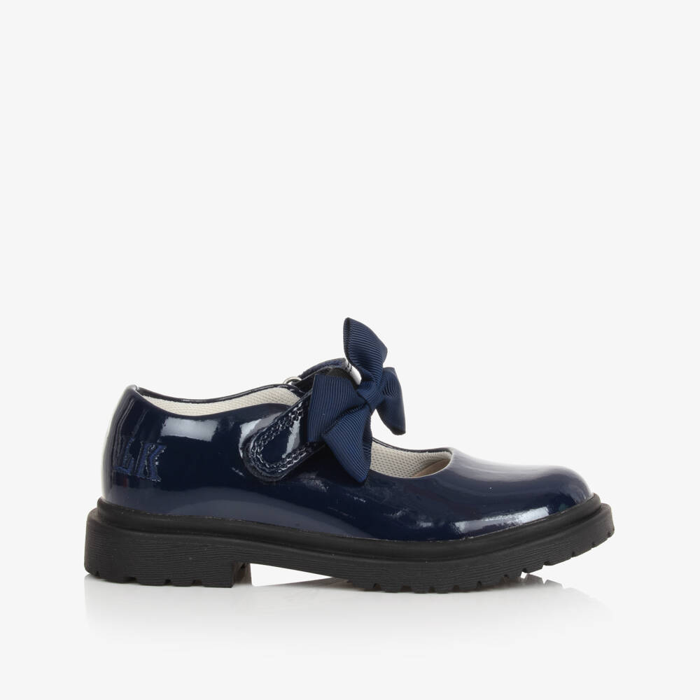 Lelli Kelly-Girls Blue Patent Leather Bar Shoes | Childrensalon